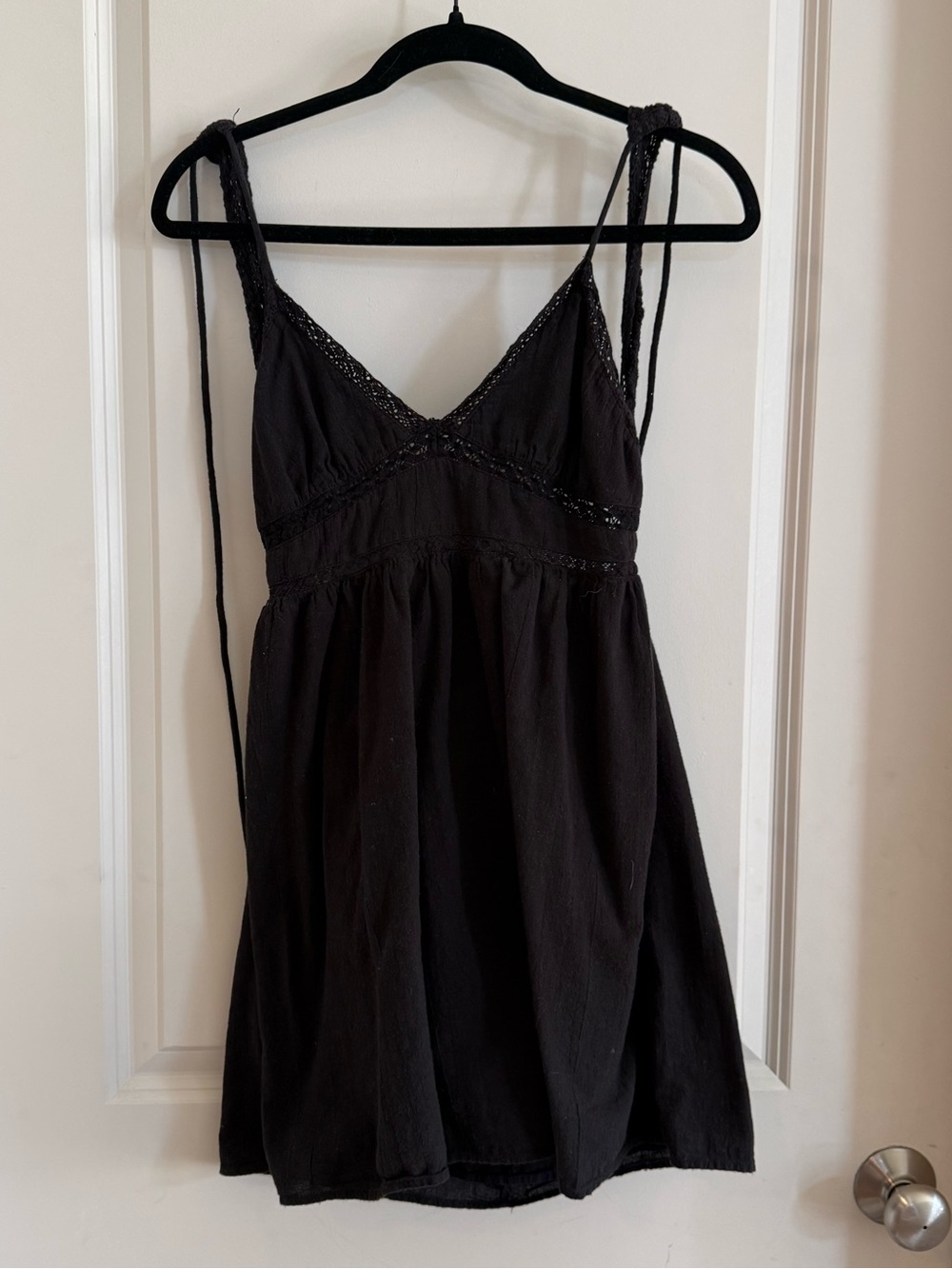 Zara linen black mini dress